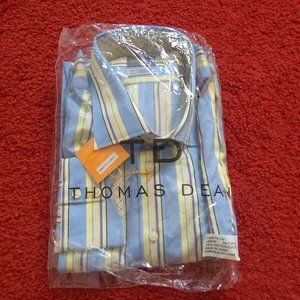 NWT Thomas Dean striped dress shirt in original packaging
